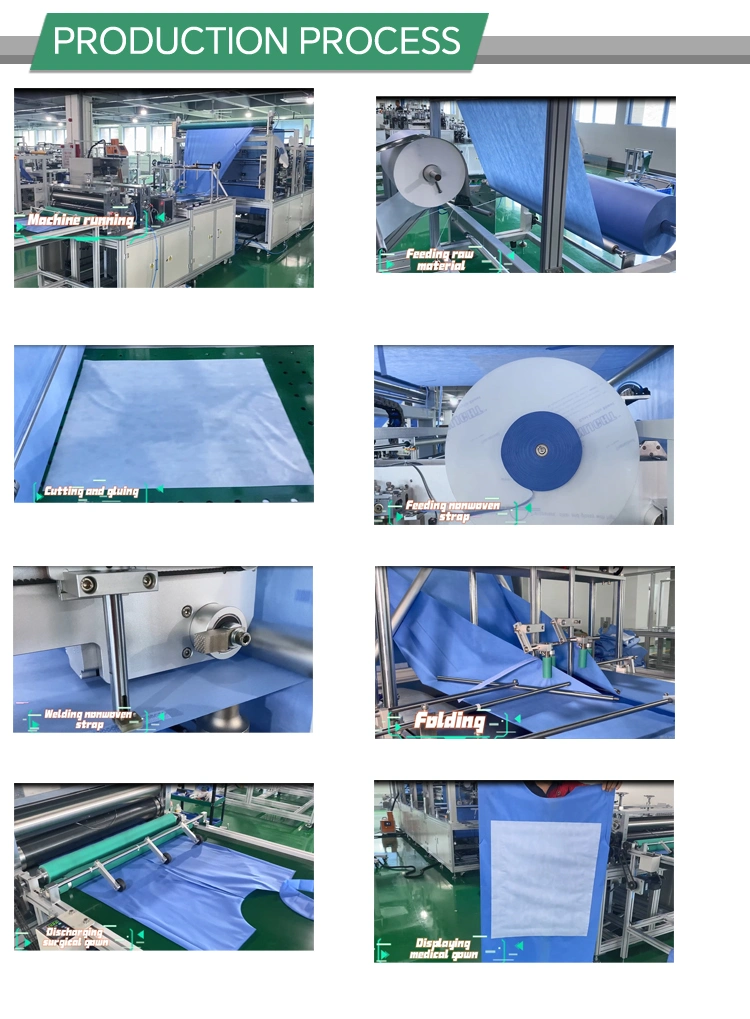 latest Automatic High Speed Disposable Surgical Gown Making Machine for Factories