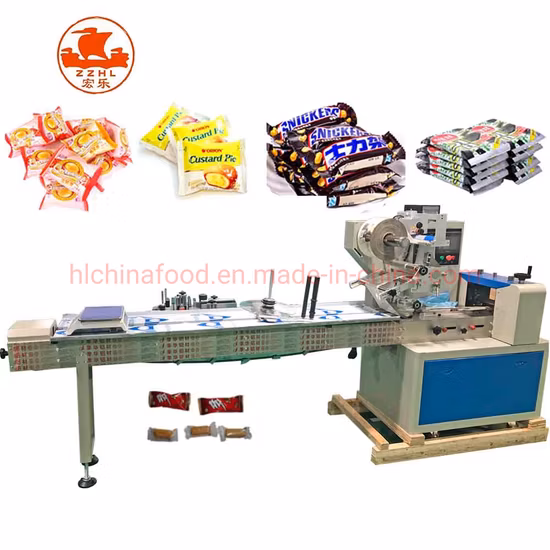 Automatic Horizontal Pillow Type Flow Food Packing Face Mask/Biscuit/Wafer/Cookie/Bread Full Servo Automatic Flow Muti